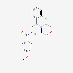molecular formula C21H25ClN2O3 B11333041 N-[2-(2-chlorophenyl)-2-(morpholin-4-yl)ethyl]-4-ethoxybenzamide 