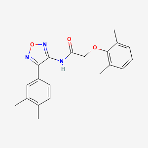 molecular formula C20H21N3O3 B11333092 2-(2,6-dimethylphenoxy)-N-[4-(3,4-dimethylphenyl)-1,2,5-oxadiazol-3-yl]acetamide 