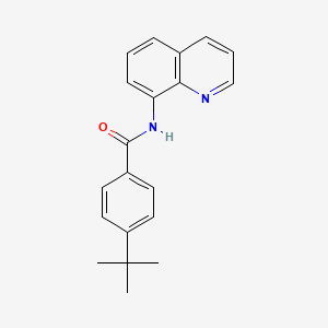 molecular formula C20H20N2O B11333451 4-tert-butyl-N-(quinolin-8-yl)benzamide 
