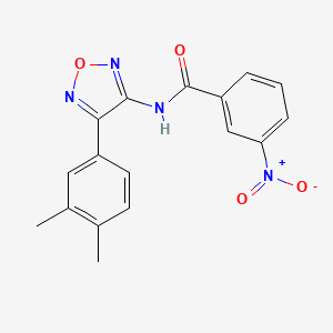 molecular formula C17H14N4O4 B11333564 N-[4-(3,4-dimethylphenyl)-1,2,5-oxadiazol-3-yl]-3-nitrobenzamide 