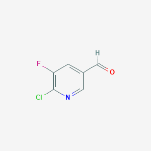 B113336 6-Chloro-5-fluoronicotinaldehyde CAS No. 950691-52-8