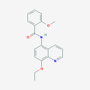 molecular formula C19H18N2O3 B11333602 N-(8-ethoxyquinolin-5-yl)-2-methoxybenzamide 
