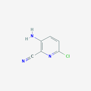 molecular formula C6H4ClN3 B113337 3-氨基-6-氯吡啶-2-碳腈 CAS No. 95095-84-4