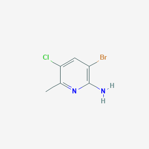 molecular formula C6H6BrClN2 B113340 3-Bromo-5-chloro-6-methylpyridin-2-amine CAS No. 952948-94-6