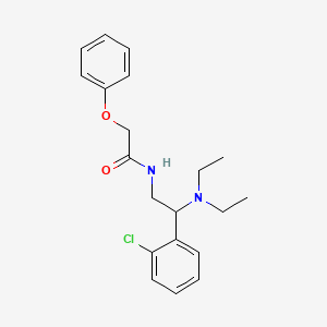molecular formula C20H25ClN2O2 B11334017 N-[2-(2-chlorophenyl)-2-(diethylamino)ethyl]-2-phenoxyacetamide 