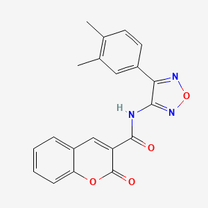 molecular formula C20H15N3O4 B11334162 N-[4-(3,4-dimethylphenyl)-1,2,5-oxadiazol-3-yl]-2-oxo-2H-chromene-3-carboxamide 