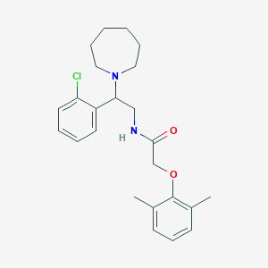 molecular formula C24H31ClN2O2 B11334187 N-[2-(azepan-1-yl)-2-(2-chlorophenyl)ethyl]-2-(2,6-dimethylphenoxy)acetamide 