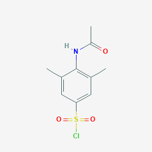 molecular formula C10H12ClNO3S B113342 4-乙酰氨基-3,5-二甲基苯基-1-磺酰氯 CAS No. 952958-71-3