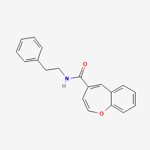 molecular formula C19H17NO2 B11334278 N-(2-phenylethyl)-1-benzoxepine-4-carboxamide 