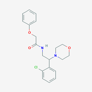 molecular formula C20H23ClN2O3 B11334762 N-[2-(2-chlorophenyl)-2-(morpholin-4-yl)ethyl]-2-phenoxyacetamide 
