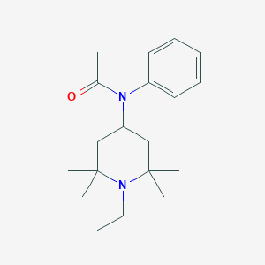 molecular formula C19H30N2O B011335 N-(1-ethyl-2,2,6,6-tetramethylpiperidin-4-yl)-N-phenylacetamide CAS No. 101651-73-4