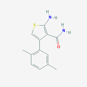 molecular formula C13H14N2OS B113350 2-Amino-4-(2,5-dimethylphenyl)thiophene-3-carboxamide CAS No. 953893-96-4