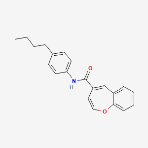molecular formula C21H21NO2 B11335057 N-(4-butylphenyl)-1-benzoxepine-4-carboxamide 