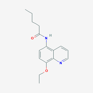 molecular formula C16H20N2O2 B11335154 N-(8-ethoxyquinolin-5-yl)pentanamide 