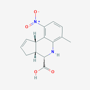 (3aR,4S,9bS)-6-methyl-9-nitro-3a,4,5,9b-tetrahydro-3H-cyclopenta[c]quinoline-4-carboxylic acid