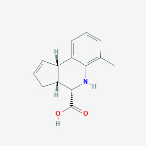 molecular formula C14H15NO2 B113355 (3aR,4S,9bS)-6-methyl-3a,4,5,9b-tetrahydro-3H-cyclopenta[c]quinoline-4-carboxylic acid CAS No. 956270-77-2