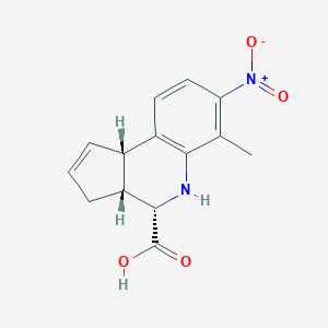 molecular formula C14H14N2O4 B113357 (3aR,4S,9bS)-6-methyl-7-nitro-3a,4,5,9b-tetrahydro-3H-cyclopenta[c]quinoline-4-carboxylic acid CAS No. 956523-14-1