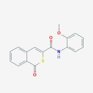 molecular formula C17H13NO3S B11335776 N-(2-methoxyphenyl)-1-oxo-1H-isothiochromene-3-carboxamide 