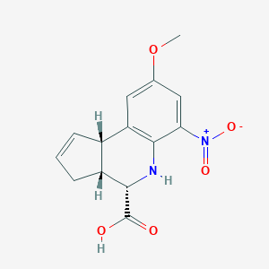 (3aR,4S,9bS)-8-methoxy-6-nitro-3a,4,5,9b-tetrahydro-3H-cyclopenta[c]quinoline-4-carboxylic acid