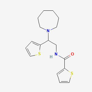 molecular formula C17H22N2OS2 B11335875 N-[2-(azepan-1-yl)-2-(thiophen-2-yl)ethyl]thiophene-2-carboxamide 