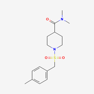 molecular formula C16H24N2O3S B11335962 N,N-dimethyl-1-[(4-methylbenzyl)sulfonyl]piperidine-4-carboxamide 