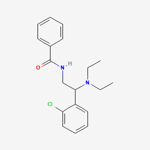 molecular formula C19H23ClN2O B11335997 N-[2-(2-chlorophenyl)-2-(diethylamino)ethyl]benzamide 
