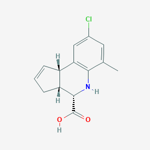 (3aR,4S,9bS)-8-chloro-6-methyl-3a,4,5,9b-tetrahydro-3H-cyclopenta[c]quinoline-4-carboxylic acid
