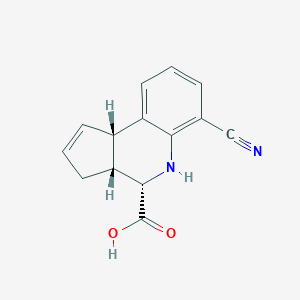 (3aR,4S,9bS)-6-cyano-3a,4,5,9b-tetrahydro-3H-cyclopenta[c]quinoline-4-carboxylic acid