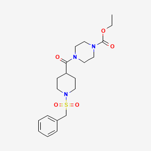 molecular formula C20H29N3O5S B11336513 Ethyl 4-{[1-(benzylsulfonyl)piperidin-4-yl]carbonyl}piperazine-1-carboxylate 