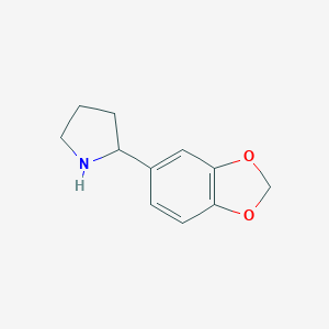 molecular formula C11H13NO2 B113369 2-(1,3-Benzodioxol-5-yl)pyrrolidine CAS No. 95849-38-0
