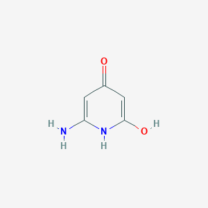 molecular formula C5H6N2O2 B011337 6-Amino-4-hydroxypyridin-2(1H)-one CAS No. 104767-38-6