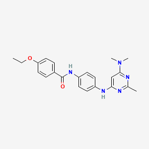 molecular formula C22H25N5O2 B11337056 N-(4-{[6-(dimethylamino)-2-methylpyrimidin-4-yl]amino}phenyl)-4-ethoxybenzamide 