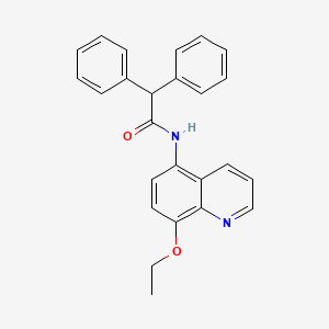 molecular formula C25H22N2O2 B11337414 N-(8-ethoxyquinolin-5-yl)-2,2-diphenylacetamide 