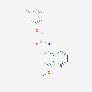 molecular formula C20H20N2O3 B11337870 N-(8-ethoxyquinolin-5-yl)-2-(3-methylphenoxy)acetamide 