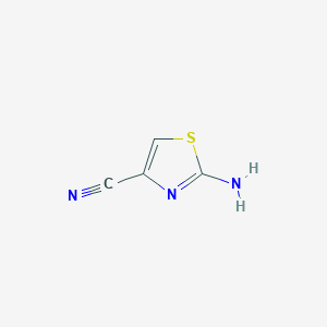 molecular formula C4H3N3S B113381 2-Aminothiazole-4-carbonitrile CAS No. 98027-21-5