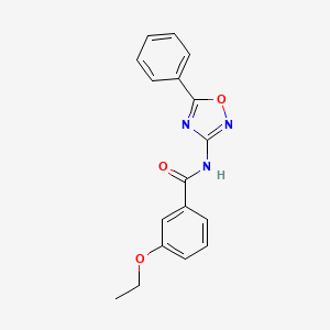 molecular formula C17H15N3O3 B11338476 3-ethoxy-N-(5-phenyl-1,2,4-oxadiazol-3-yl)benzamide 