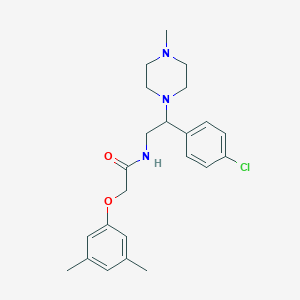 molecular formula C23H30ClN3O2 B11338957 N-[2-(4-chlorophenyl)-2-(4-methylpiperazin-1-yl)ethyl]-2-(3,5-dimethylphenoxy)acetamide 