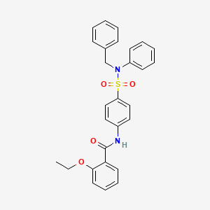 molecular formula C28H26N2O4S B11339406 N-{4-[benzyl(phenyl)sulfamoyl]phenyl}-2-ethoxybenzamide 