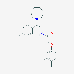 molecular formula C25H34N2O2 B11339666 N-[2-(azepan-1-yl)-2-(4-methylphenyl)ethyl]-2-(3,4-dimethylphenoxy)acetamide 