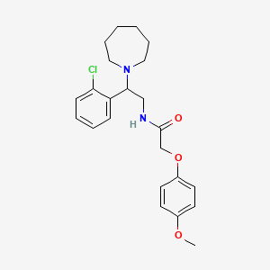 molecular formula C23H29ClN2O3 B11339936 N-[2-(azepan-1-yl)-2-(2-chlorophenyl)ethyl]-2-(4-methoxyphenoxy)acetamide 