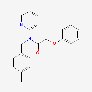 molecular formula C21H20N2O2 B11340103 N-(4-methylbenzyl)-2-phenoxy-N-(pyridin-2-yl)acetamide 