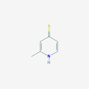 molecular formula C6H7NS B011341 4-Pyridinethiol,2-methyl-(6CI) CAS No. 100367-70-2