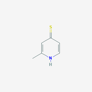 molecular formula C6H7NS B011341 2-Methyl-1H-pyridine-4-thione CAS No. 100367-70-2