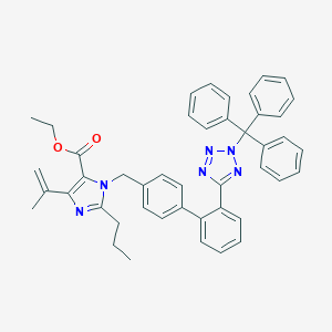 molecular formula C45H42N6O2 B113416 Ethyl 5-prop-1-en-2-yl-2-propyl-3-[[4-[2-(2-trityltetrazol-5-yl)phenyl]phenyl]methyl]imidazole-4-carboxylate CAS No. 172875-70-6