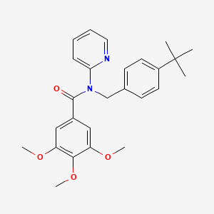 molecular formula C26H30N2O4 B11342170 N-(4-tert-butylbenzyl)-3,4,5-trimethoxy-N-(pyridin-2-yl)benzamide 