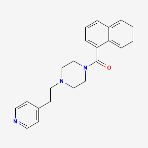 molecular formula C22H23N3O B11342475 Naphthalen-1-yl{4-[2-(pyridin-4-yl)ethyl]piperazin-1-yl}methanone 