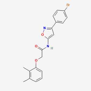 molecular formula C19H17BrN2O3 B11342519 N-[3-(4-bromophenyl)-1,2-oxazol-5-yl]-2-(2,3-dimethylphenoxy)acetamide 