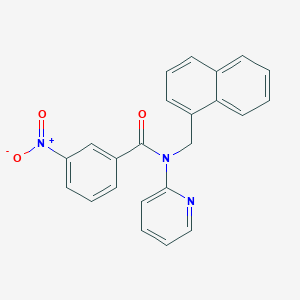 molecular formula C23H17N3O3 B11342669 N-(naphthalen-1-ylmethyl)-3-nitro-N-(pyridin-2-yl)benzamide 