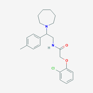 molecular formula C23H29ClN2O2 B11342813 N-[2-(azepan-1-yl)-2-(4-methylphenyl)ethyl]-2-(2-chlorophenoxy)acetamide 