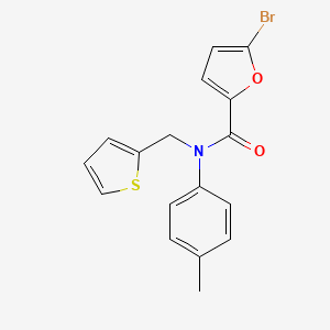 molecular formula C17H14BrNO2S B11342993 5-bromo-N-(4-methylphenyl)-N-(thiophen-2-ylmethyl)furan-2-carboxamide 